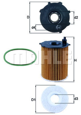 Filtr oleju OX 171/2D1 KNECHT