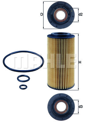Filtr oleju OX 179D KNECHT