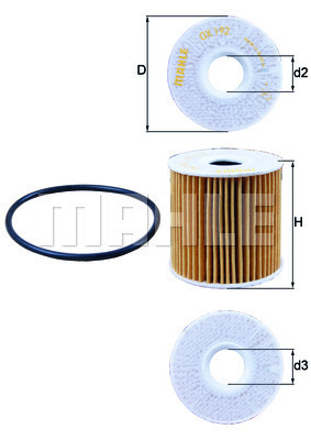 Filtr oleju OX 192D KNECHT