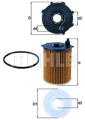 Filtr oleju OX 171/2D KNECHT