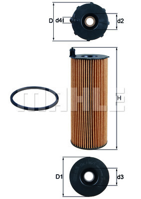 Filtr oleju OX 196/1D KNECHT