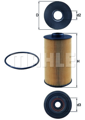 Filtr oleju OX 152/1D KNECHT