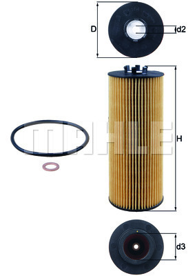 Filtr oleju OX 164D KNECHT