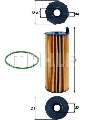 Filtr oleju OX 196/3D KNECHT