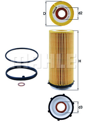 Filtr oleju OX 560D KNECHT
