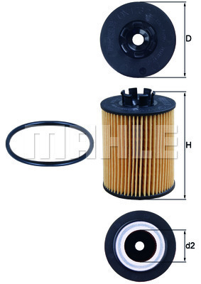 Filtr oleju OX 173/2D KNECHT