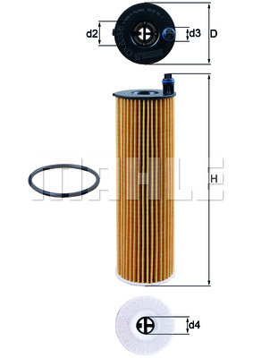 Filtr oleju OX 823/6D KNECHT