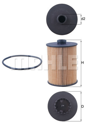 Filtr oleju OX 983D KNECHT