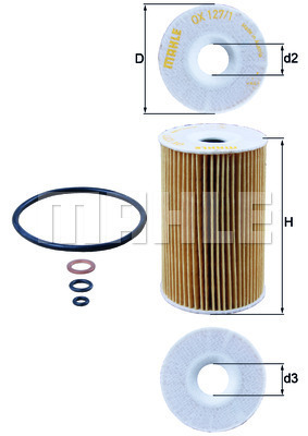 Filtr oleju OX 127/1D KNECHT