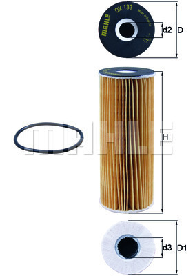 Filtr oleju OX 133D KNECHT