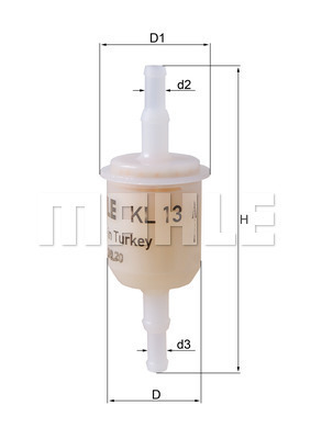 Filtr paliwa KL 13 OF KNECHT