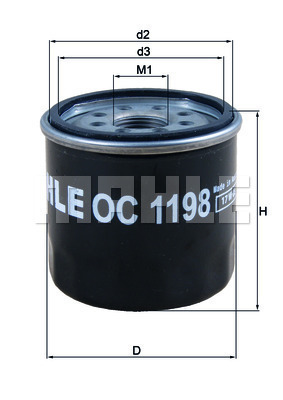 Filtr oleju OC 1198 KNECHT