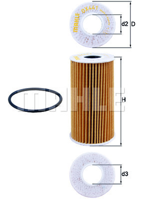 Filtr oleju OX 441D KNECHT