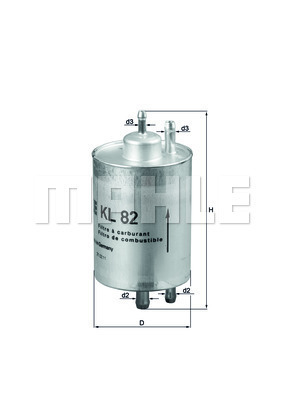 Filtr paliwa KL 82 KNECHT