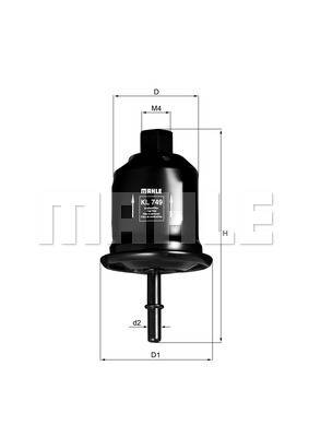 Filtr paliwa KL 749 KNECHT