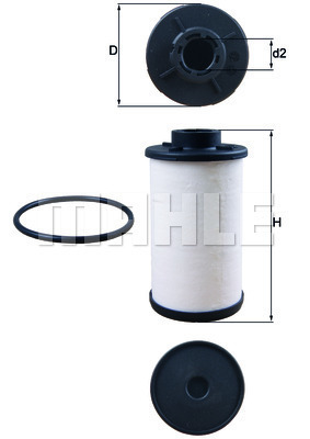 Filtr hydrauliczny, automatyczna skrzynia biegów HX 132D KNECHT
