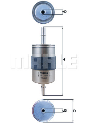 Filtr paliwa KL 1055 KNECHT