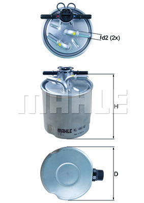 Filtr paliwa KL 440/40 KNECHT