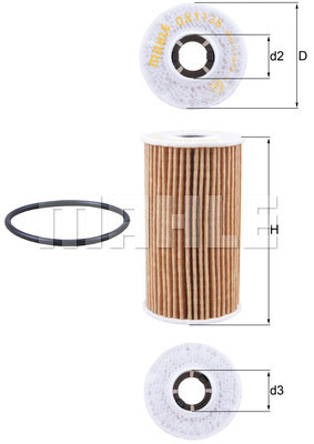 Filtr oleju OX 1138D KNECHT
