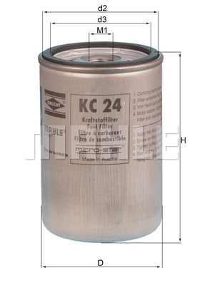 Filtr paliwa KC 24 KNECHT
