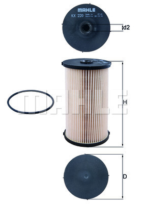 Filtr paliwa KX 220D KNECHT
