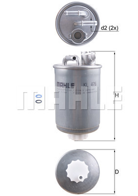 Filtr paliwa KL 476D KNECHT