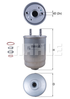 Filtr paliwa KL 752/5D KNECHT