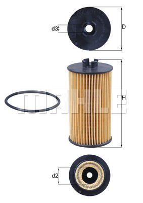 Filtr oleju OX 401D KNECHT