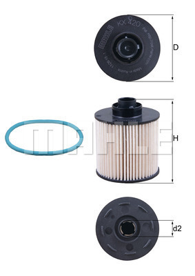 Filtr paliwa KX 420D KNECHT