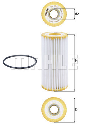 Filtr oleju OX 1217D KNECHT