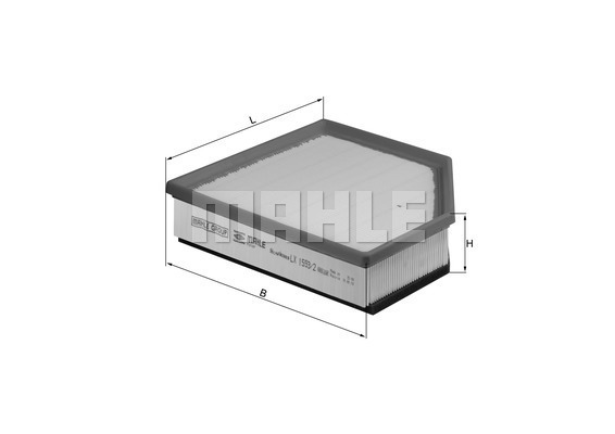 Filtr powietrza LX 1593/2 KNECHT