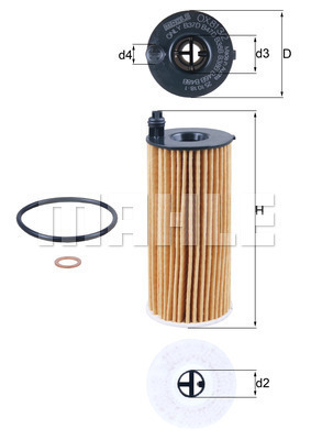 Filtr oleju OX 813/2D KNECHT