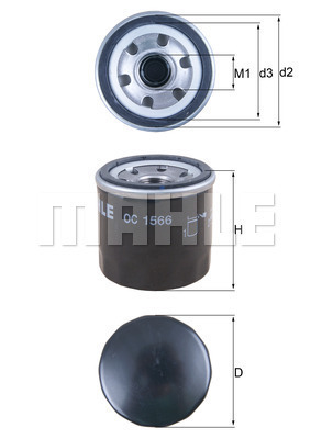 Filtr oleju OC 1566 KNECHT