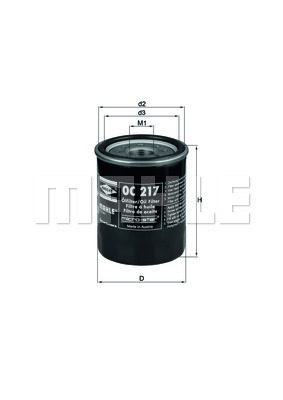 Filtr oleju OC 217 KNECHT