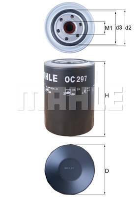 Filtr oleju OC 297 KNECHT