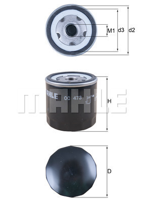 Filtr oleju OC 473 KNECHT