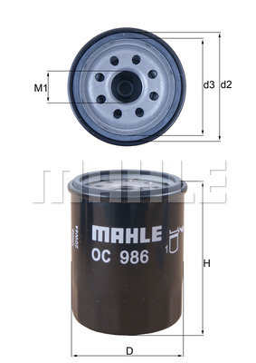 Filtr oleju OC 986 KNECHT