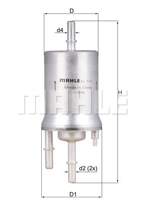 Filtr paliwa KL 572 KNECHT