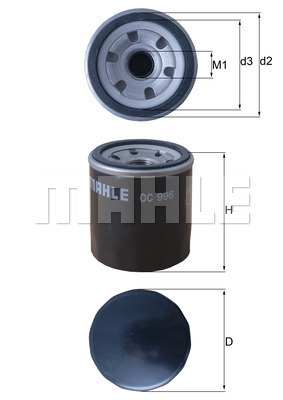Filtr oleju OC 996 KNECHT