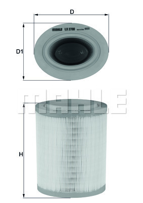 Filtr powietrza LX 2790 KNECHT