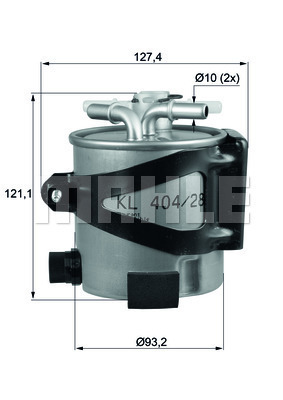 Filtr paliwa KLH 44/25 KNECHT