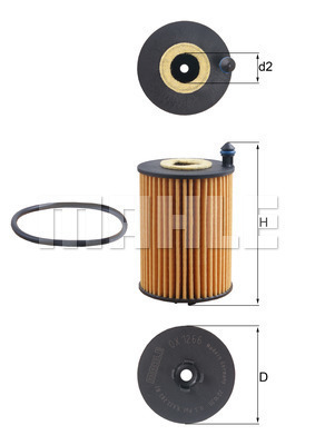Filtr oleju OX 1266D KNECHT