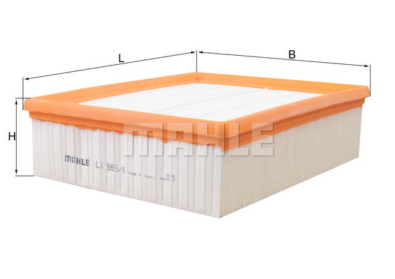 Filtr powietrza LX 593/1 KNECHT