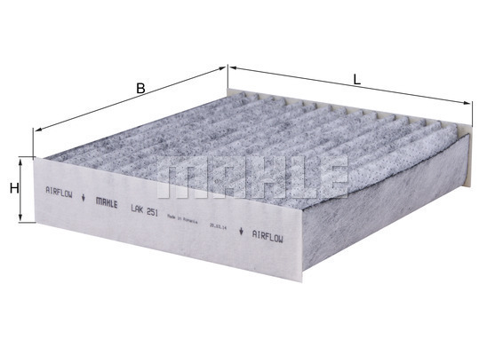 Filtr kabinowy przeciwpyłkowy LAK 251 KNECHT