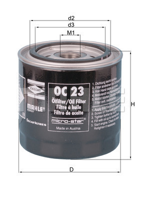 Filtr oleju OC 23 OF KNECHT