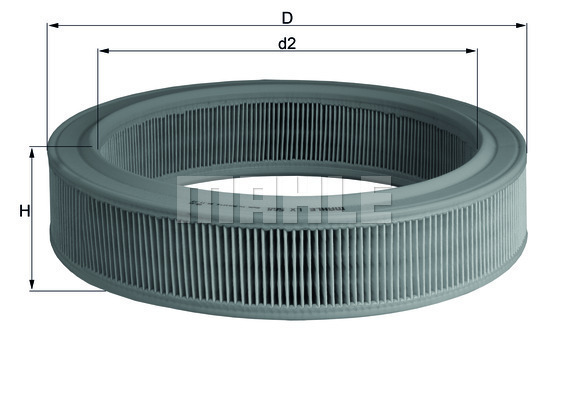Filtr powietrza LX 568 KNECHT