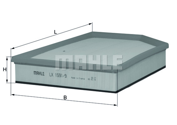 Filtr powietrza LX 1591/9 KNECHT