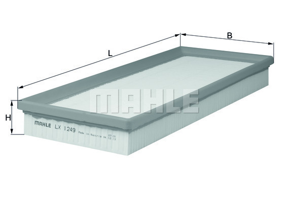 Filtr powietrza LX 1249 KNECHT