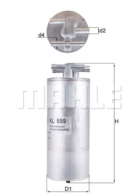 Filtr paliwa KL 659 KNECHT