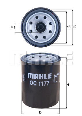 Filtr oleju OC 1177 KNECHT